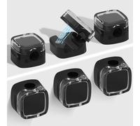 Azyvum Lot de 6 supports de câbles autocollants - Organisateur de câbles magnétique - Support mural pour câbles - Support mural pour câbles - Support de câbles autocollant pour bureau, table de