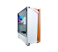 Azza APOLLO 430 Midi Tower Blanc, Verre Trempé, ATX/micro ATX, 2x3.5" internes, 6x2.5", 1x120mm AR, USB 3.2 Gen 1, Ventirad 155mm, GPU 370mm