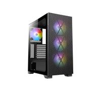 Azza HIVE M - Boîtier PC Midi Tower Noir - ATX/EATX/microATX/Mini-ITX - 2x3.5" 4x2.5" - 3x120mm avant, 1x120mm arrière - USB 3.2 Gen 1 - Vitre trempée