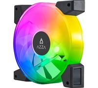 AZZA Hurricane III ARGB 120 x 120 x 25 Ventilateur de boîtier, noir/transparent, sans