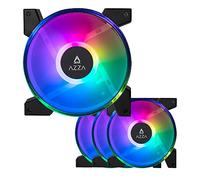 AZZA Hurricane III ARGB Case Fan 120mm, Hub Included - 4 Pack