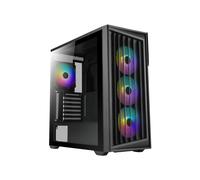 Azza Torrent Midi Tower Noir, ATX/micro-ATX/ITX, 2x3.5", 4x2.5", 7 slots, fenêtre verre trempé, 3x120mm avant, 1x120mm arrière, RGB, USB 3.2 Gen 1, USB Type-C