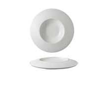 AZZAZETES Assiettes en Céramique Vaisselle en céramique for restaurant occidental, assiette creuse, couleur sous glaçure, bol rond haut for maison et hôtel Assiettes de Cuisine