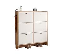 AZZAZETES Meuble à Chaussures Armoire à Chaussures Ultra-Mince en Bois Massif basculement casier de Rangement Porte de Maison Contre Le Mur étagère à Chaussures Armoire de Porche Étagère à Chaussures