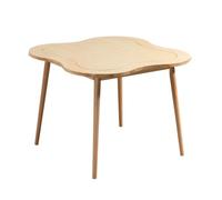 AZZAZETES Table de Cuisine Salle à Manger Table de Salle à Manger Salon Domicile, Pied Droit, Forme spéciale