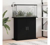 Azzrora Support pour Aquarium Support d'aquarium avec Armoire de Rangement Meuble pour Aquarium-Noir-81 x 36 x 73 cm
