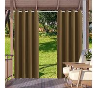 AZZRRO 2 Panneau de Rideaux d'extérieur pour terrasse - avec Oeillets PVC Imperméable - Extra Large, Rideaux occultants pour Porche, pergola, tonnelle, Piscine(83x79in) 210x200cm(WxL)