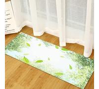 AZZRRO Tapis de Zone de Plantes Vertes d'été, 90x40cm Tapis Ultra Doux pour Chambre à Coucher, Salon, Salle de Bain, pépinière, paillassons de Sol de la Jungle Naturelle, décoration de la Maison