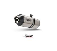 MIVV Silencieux Slip-On Speed Edge BMW R 1250 GS/Adventure 19-23 Homologué Argenté