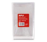 APLI Sachets polypropylène B.100 – Fermeture adhésive 120 x 180 mm – 100 pièces