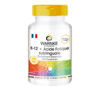 B-12 + acide folique sublingual - 100 comprimés avec acérola de notre propre fabrication - hautement dosé, végétalien | Warnke Vitalstoffe - Qualité des pharmacies allemandes