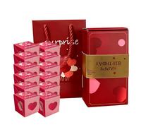 B-12 boîtes surprise - Boîte cadeau explosion pour argent - Pliable et rebondissant pour anniversaire, mariage, demande en mariage