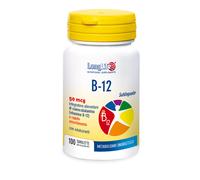 LongLife B12 50 mcg | Vitamine B-12 | Formule exclusive sublinguale | Absorption élevée | 2 mois de traitement | 100 comprimés | Végan et sans gluten