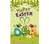 B 12 X18 Inches Own Drapeau De Jardin Double Face, Drapeau Ufs De Lapin Mignons, Joyeux Pâques, Printemps Drapeau Haute Qualité ""Nipseyteko