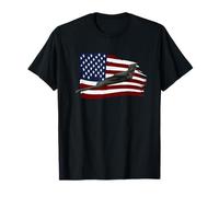 B-2 Spirit Stealth Bomber Jet Avion T-shirt Drapeau US T-Shirt