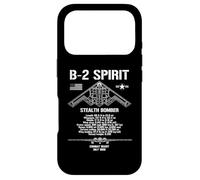 B-2 Spirit Stealth Bomber Specs Avion Militaire B2 Coque pour iPhone 17 Pro