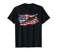 B-21 Raider Stealth Bomber Jet Avion Drapeau américain USA B21 T-Shirt