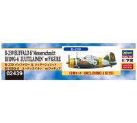 B-239 Levi's Bomber & Messerschmitt Bf109g-6, Juutilaine 1:72 Plastic Model Kit