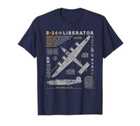 B-24 Liberator | Consolidated Aircraft B24 Bomber Vintage T-Shirt