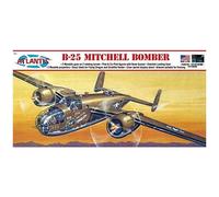 B-25 Mitchell Wwii Bomber Plastic Model Kit 1/64 Atlantis Toy And Hobby