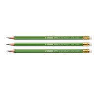 [B-36606-10-4] Stabilo Lot de 4 Lots de 3 Crayons Graphite 100% FSC bout gom...