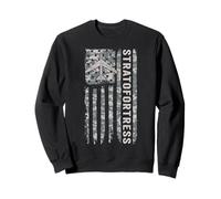 B-52 Stratofortress Drapeau américain Camouflage Militaire B-52 Sweatshirt