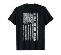 B-52 Stratofortress Drapeau américain Camouflage Militaire B-52 T-Shirt
