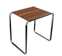 B 9 b Table d'appoint NOISET MASSIF HUILE / CHROME Thonet OFFRE SPECIALE - THONET 1000961KHT NUSSBAUM