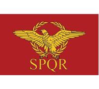 B 90x150 Cm Éventuelles Qr Compactement Romain, 90x150cm, Sensation Sénat Et Peuple De Rome Drapeau Haute Qualité ""Nipseyteko