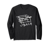 B-A-C-H Johann Sebastian Bach Partitions pour Les Fans de Musique Manche Longue