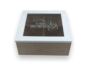 B and B DM Boîte à thé Multicolore 17 x 17 cm