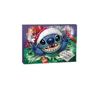 (B)Anime Disney Lilo Stitch Alloy Charm Accessories Christmas Advent Calendar Bracelet Necklace Trinket Diy Jewelry Countdown Calendar-w3