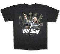 B.B. King Live 2008-2009 Tour Mens Black T Shirt New Adult BB King Manches Courtes(Large)