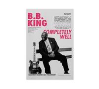 B. B. King Poster sur toile Thrill Is Gone Album Completely Well 1969 Old School Blues Music Décoration murale pour salon, chambre à coucher 30 x 45 cm