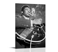 B.B. King Poster Young Blues Boy, chanteur, guitariste, musicien bleu en toile comme décoration, tableau mural pour salon, peinture pour chambre à coucher, accessoires d'intérieur modernes pour