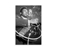 B.B. King Poster Young Blues Boy, chanteur, guitariste, musicien bleu en toile comme décoration, tableau mural pour salon, peinture pour chambre à coucher, accessoires d'intérieur modernes pour
