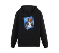 B.B. King Smile 2011 BB King Hoody Unisex Ptinted Hoodies Long Sleeve Men's Hooded with Pocket Black XXL