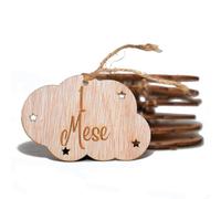 B Bachvibes - Emblemi per bambini in legno - Set con 14 dischi mensili - Ideale per foto di neonati e regalo per baby shower. (italien)