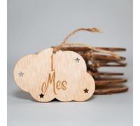 B Bachvibes - Placas de Cumplemes de Bebé de Madera - Set de 14 Discos Mensuales - Ideal para Fotos de Recién Nacidos y Regalo de Baby Shower (Espagnol)
