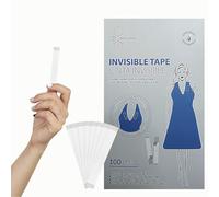 B BachVibes Ruban invisible double face pour lingerie, vêtements et corps. 100 ou 150 pansements transparents doux avec la peau, discrets et confortables pour décolletés et robes., Transparent_100