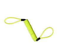 B Baosity 1.5m Cable de Rappel Cables Antivol à Ressort pour Bloque Disque Moto Vélo Scooter - Jaune