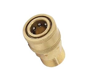 B Baosity 1 Pc en Laiton Nettoyeur Haute Pression Connexion Rapide M22 à 1/4 Coupleur Mâle Adaptateur
