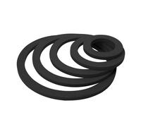 B Baosity 10 Anneaux pour Plantes D'aquarium, Anneaux d'alimentation pour Poissons, Bouchons pour Plantes, Construction en EVA, Adaptés Aux Aquariums, Noir