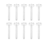 B Baosity 10 Attaches de Câble à Ventouse, Polyvalentes, Réglables et Compactes, pour Décorer Les Hamacs pour Reptiles, Blanc