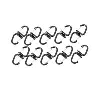 B Baosity 10 Pièces Crochets Pivotants Mousquetons Porte-clés Attaches Fermoirs Extension Multifonctions Matériaux Robustes Conception Portable Adaptés à Campin, 7cmx3cm