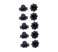 B Baosity 10 Pièces Protège-Pieds pour Chaise Lune Capuchons de Pied Antidérapants Anti-enfoncement Remplacement Léger Accessoire Portable Convient pour Camping, 15 Mm