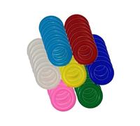 B Baosity 100 Bagues D'identification pour Oiseaux, Couleurs Assorties, Bagues de Patte pour Perroquets de Race Rutin, 12mm