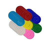 B Baosity 100 Bagues D'identification pour Oiseaux, Couleurs Assorties, Bagues de Patte pour Perroquets de Race Rutin, 9mm