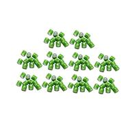 B Baosity 100 Bagues Numérotées pour Pattes de Pigeon, Réutilisables et Réutilisables, en Aluminium, pour L'identification des Volailles, Vert