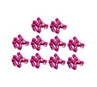 B Baosity 100 Bagues Numérotées pour Pattes de Pigeon, Réutilisables et Réutilisables, en Aluminium, pour L'identification des Volailles, Rose